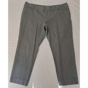 Merona Women's Stretch Extensible Modern Coupe Ankle Dress‎ Pants Size 16 Gray